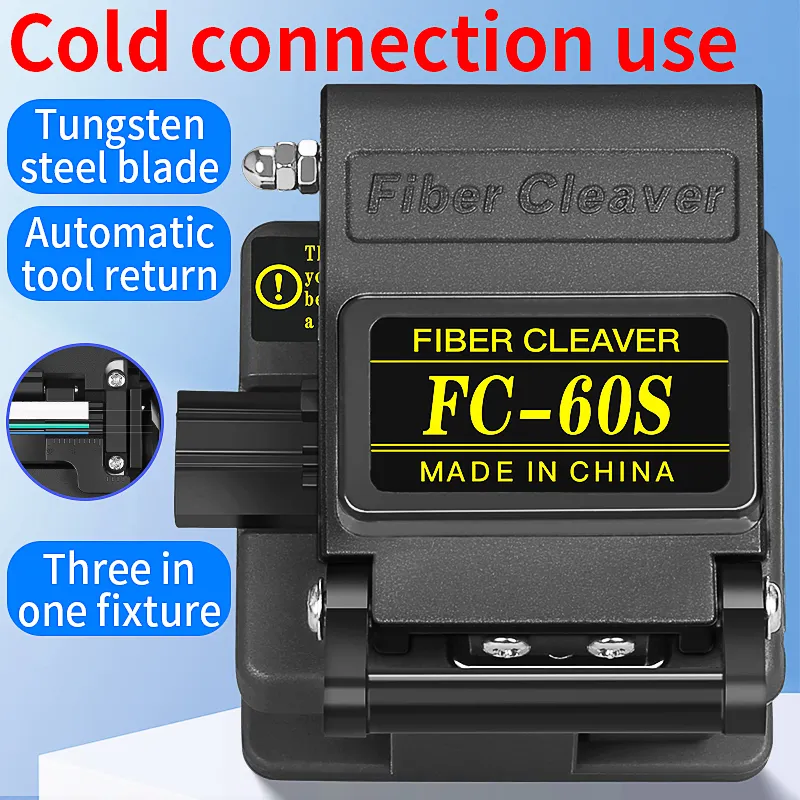 COMPTYCO FC-60S Fiber Cutting Knife Three in One Fixture FTTH Cold Splicing Knife Automatic Return Fiber Cutting Knife