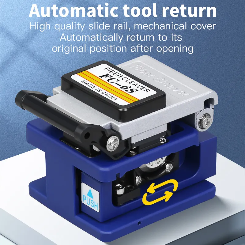 COMPTYCO's affordable FC-6S high-precision fiber cutting knife with automatic return three in one fixture for fiber cold splicing cutting machine