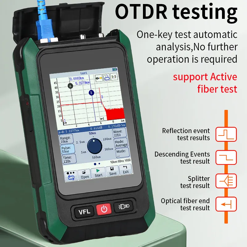 COMPTYCO Optical Time Domain Reflectometer AUA-18U/A 80KM 1550nm Six in One Multi functional Intelligent Mini OTDR Fiber Tester