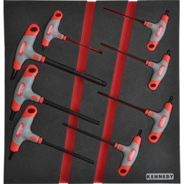 30 Piece Professional Metric Socket Set 1/2" in Tool Control Full Width Foam Inlay.
