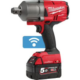 M18ONEFHIWF34-502X M18 One Key FUEL High-Torque 3/4" Impact Wrench with Friction Ring.