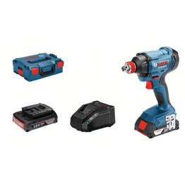 GDX 18 V-180 C Impact Wrench / Driver with 2 in 1 Bit Holder, ¼" Internal Hex and ½" Square Drive.