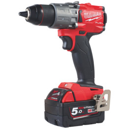M18FPD2-502X Fuel Brushless Combi Drill with 2x 5.0Ah Batteies in Dynacase