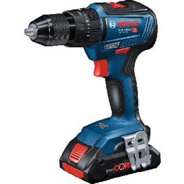 GSB 18V-55 Battery Operated 18V Cordless Drill, Brushless Motor, Lithium ion battery, 2x 2.0 Ah Batteries, L-Boxx Toolbox, Quick charger GAL 18V-40