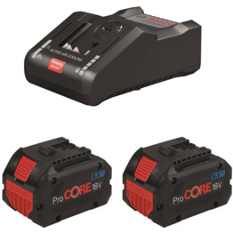 GBA 18v ProCORE Starter Set 2x 8.0Ah Batteries & GAL 18 V-160 C Charger - 1 600 A01 6GR