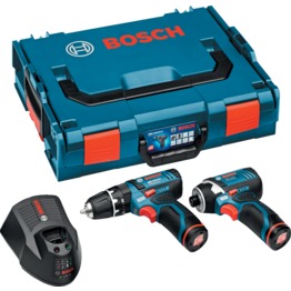 GSB 12V -15 Combi + GDR 12V-105 Drill and Impact Driver Kit in L-Boxx, Twin Pack with 2x 2.0ah Batteries and Charger supplied in L-box