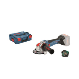 GWX 18 V-10 SC 18V 125mm Cordless X-LOCK Angle Grinder GCY with Bluetooth 30-4 module with in L-Boxx Stackable Carry Case - Body Only Version - No Batteries or Charger Supplied - 0 601 7B0 400