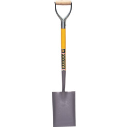 BULLDOG.5222 SQUARE TRENCH SHOVEL MYD STEEL HANDLE