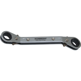 Metric Double End Ring Ratchet Spanners, Chrome Vanadium Steel, Reversible