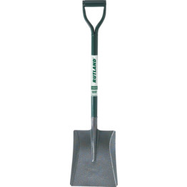 RUTLAND.Square mouth shovel, carbon steel, metal shaft