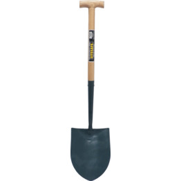 SOLID SOCKET WOODEN T ROUND MOUTH SHOVEL No.2