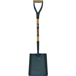 SOLID SOCKET FIBREGLASS YD SQUARE MOUTH SHOVEL No2