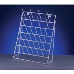 DRAINING RACK, WALL MOUNTABLE EPOXY/STEEL