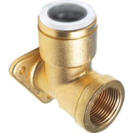 Push-fit Solution for Plumbing & Heating Systems - Brass Wing Back Elbow