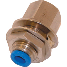 Push-Fit Pneumatic Fittings - Bulkhead to Female Parallel