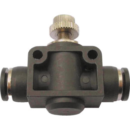 Push-Fit Pneumatic Fittings - In-line Flow Restrictor