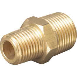 Brass Adaptors - Hexagon Nipple - NPT