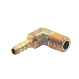Brass Adaptors- Hose Tail Elbow - BSPT