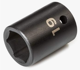 Socket spanner 1/2" drive   19mm