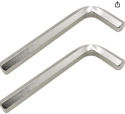 Hexagonal allen key set 2 - 12mm {12pcs set}  (set in wallet)